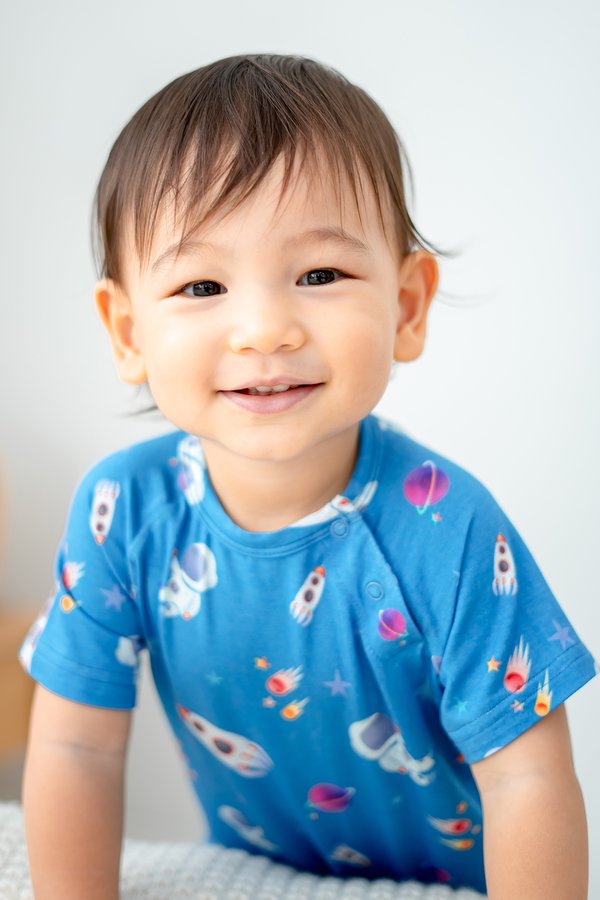 Space Expedition Bamboo Short Sleeve Romper