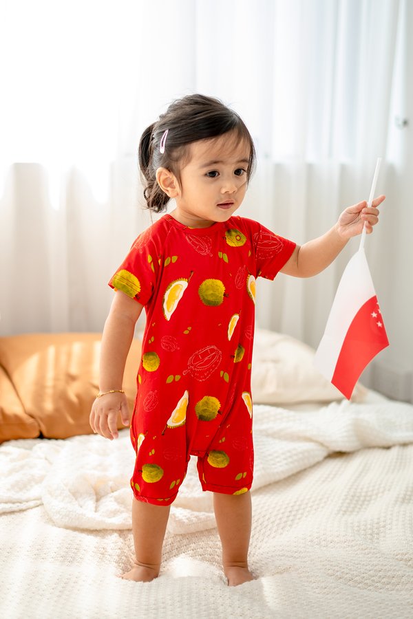 Durian Haven Bamboo Short Sleeve Romper