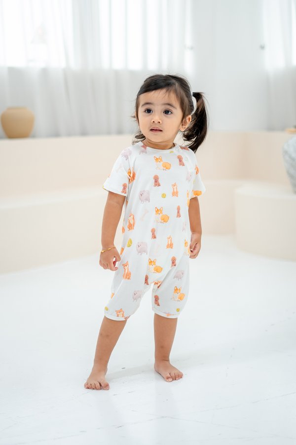 Pawsitive Vibes Bamboo Short Sleeve Romper