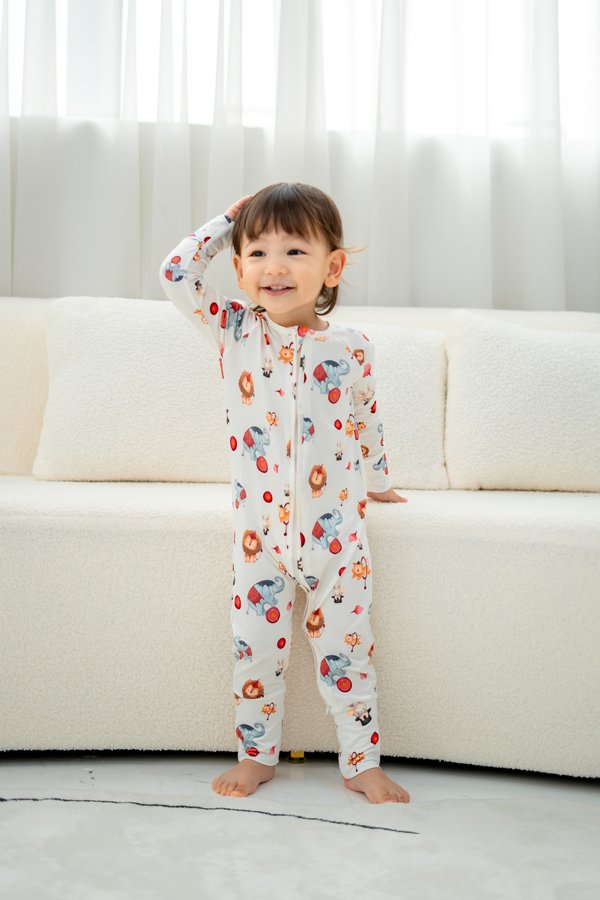 Circus Fun Bamboo Sleepsuit