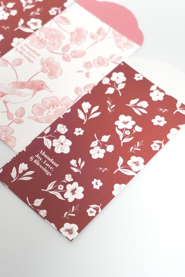 Floral Bliss Red Packets (10pcs)