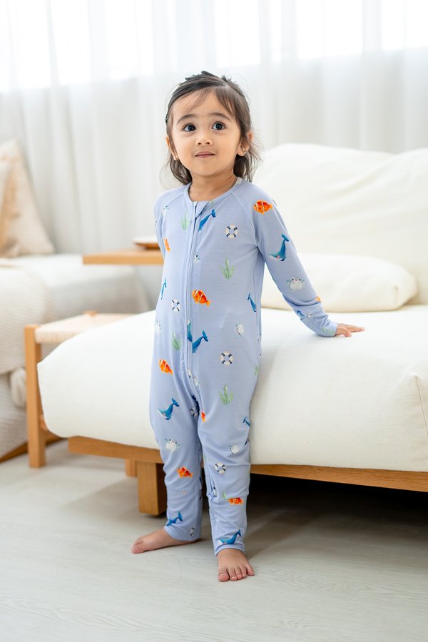 Marine Wonders Bamboo Sleepsuit