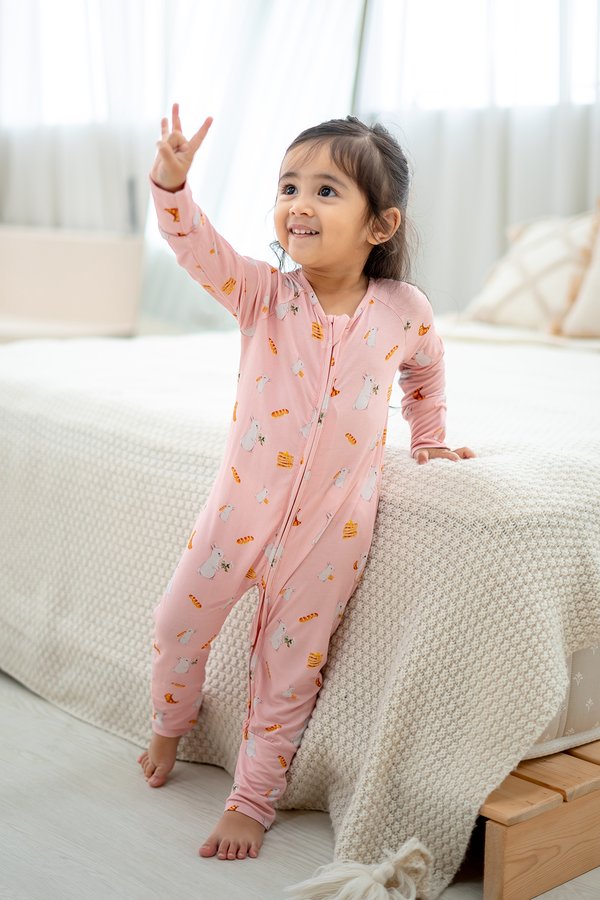 Bunny Cafe Bamboo Sleepsuit