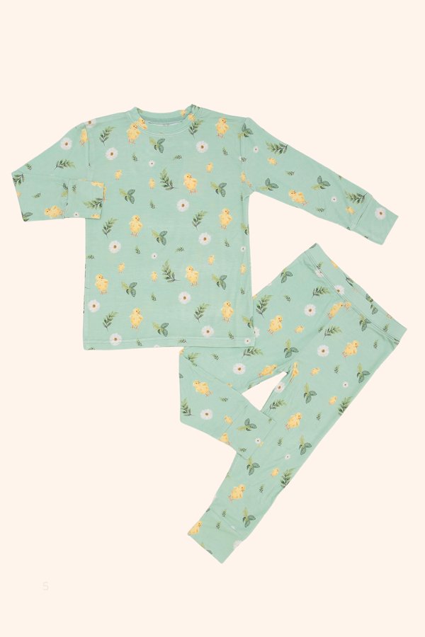 Chicks & Daisies Bamboo Long Sleeve 2 Piece Set