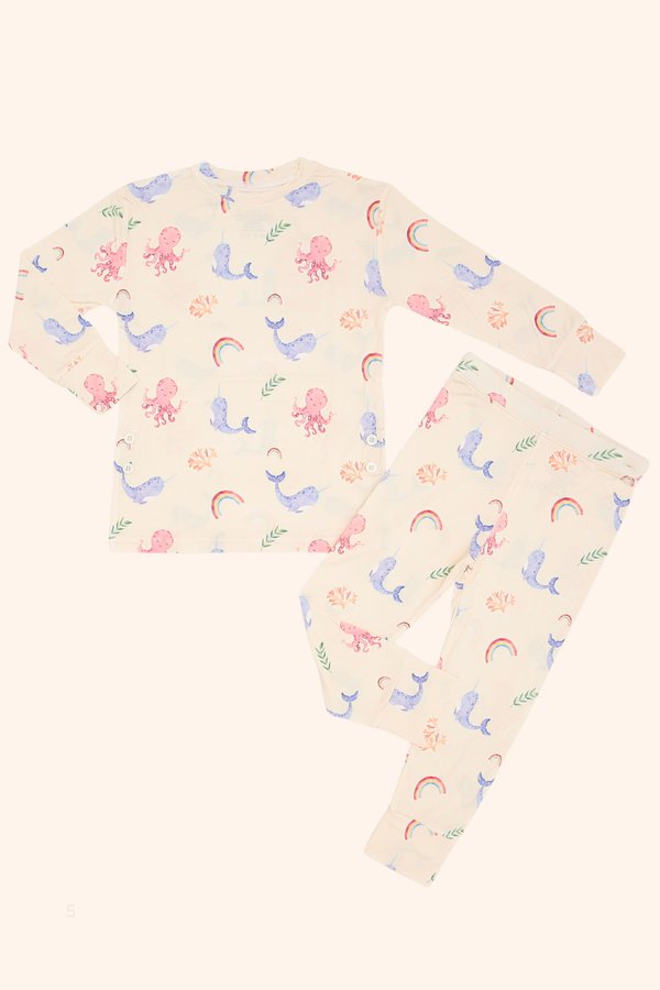 Narwhal Adventures Bamboo Long Sleeve 2 Piece Set +