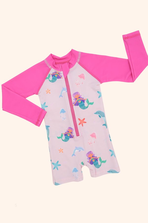 Mermaid & Friends Long Sleeve Swimsuit V2