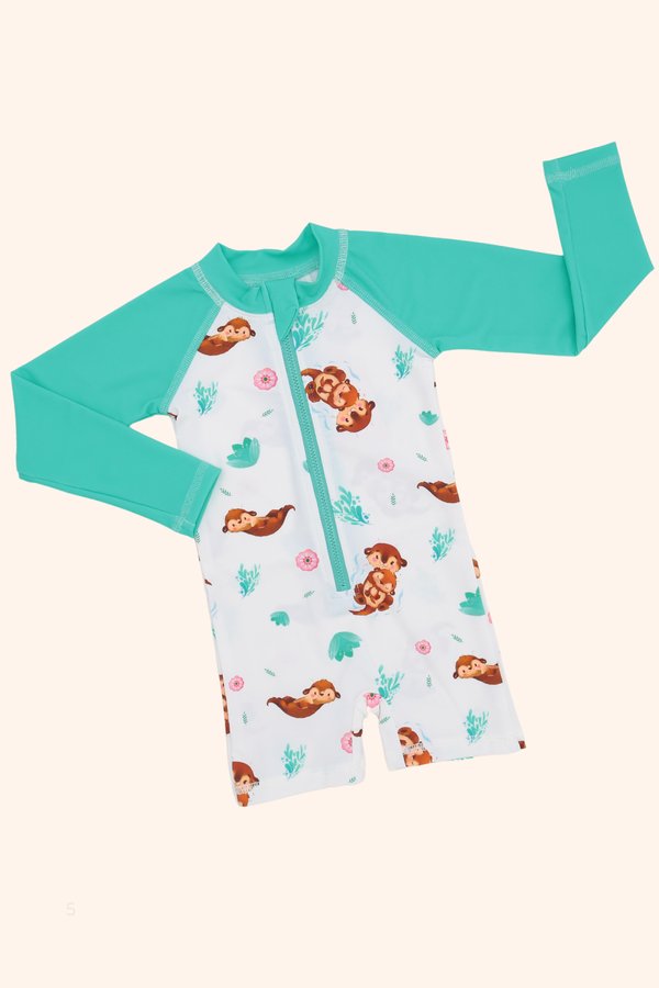 Otterly Cute Long Sleeve Swimsuit V2