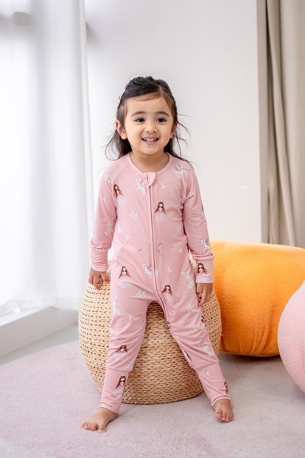 Fairytale Princesses Bamboo Sleepsuit