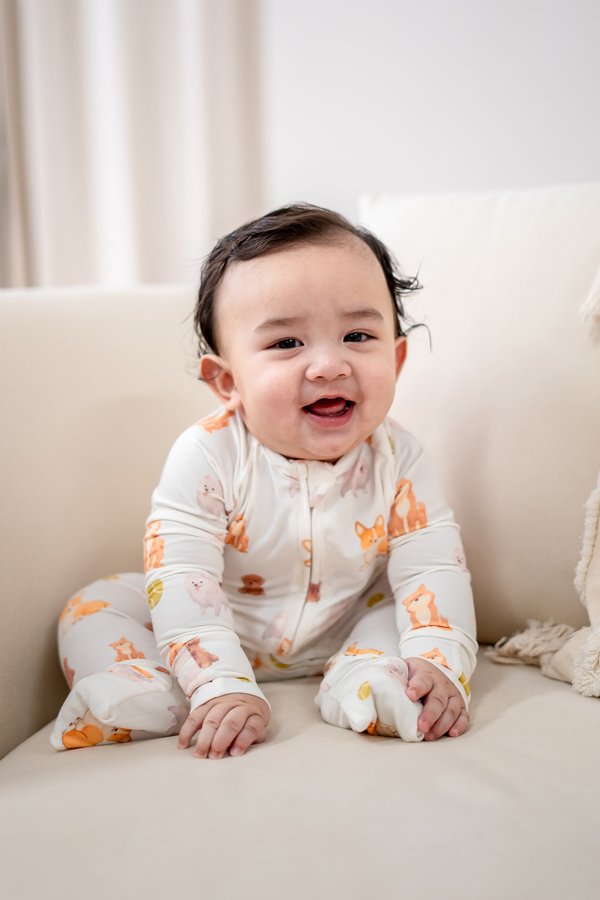 Pawsitive Vibes Bamboo Sleepsuit