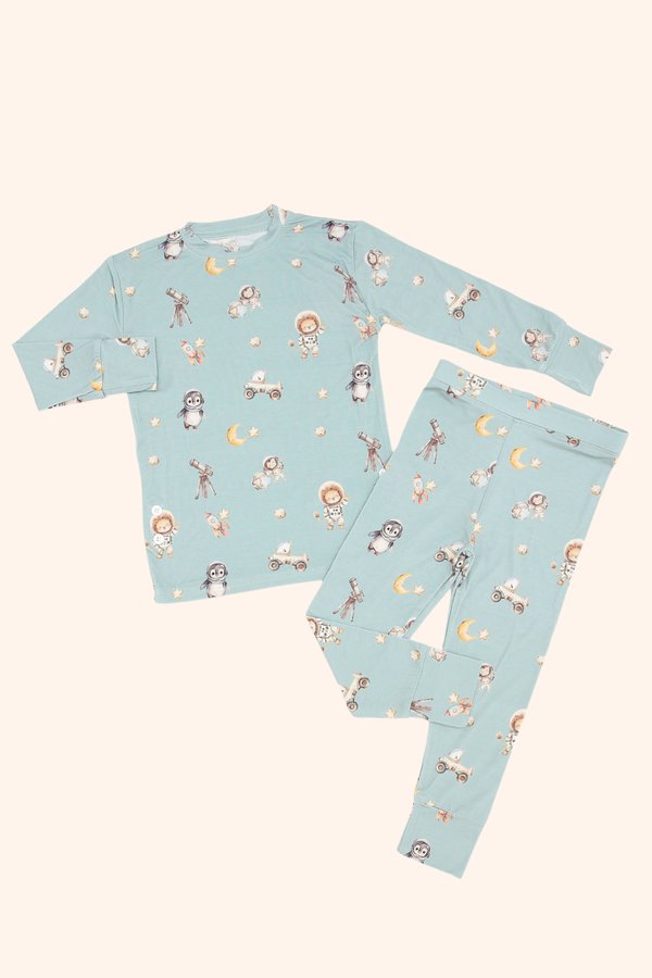 Galactic Animal Squad Bamboo Bamboo Long Sleeve 2 Piece Set +