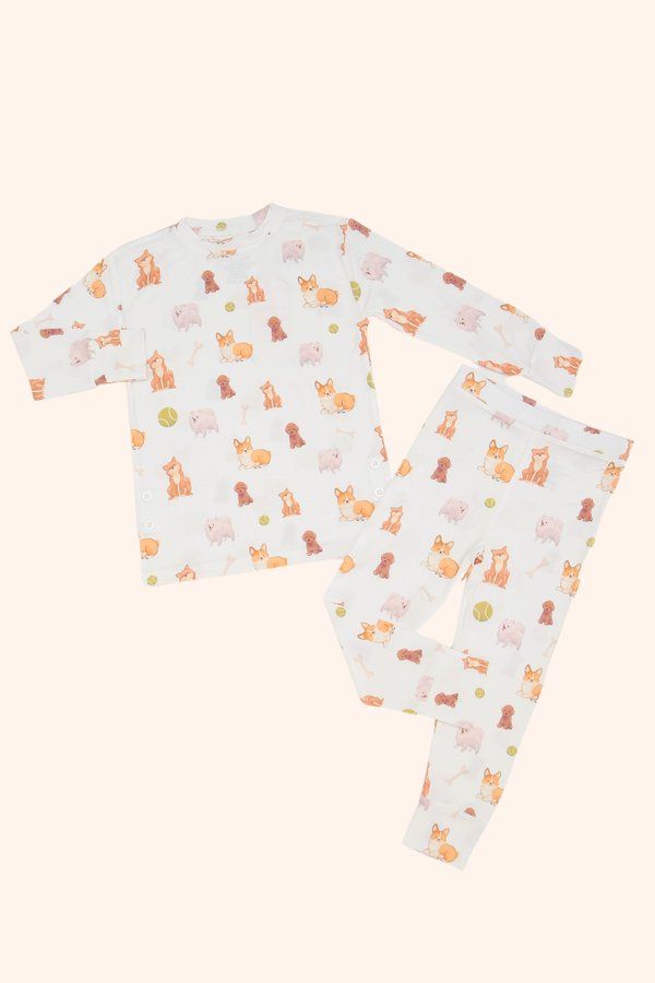Pawsitive Vibes Bamboo Long Sleeve 2 Piece Set +