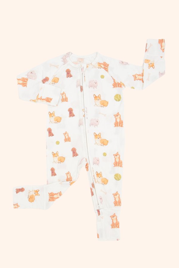 Pawsitive Vibes Bamboo Sleepsuit