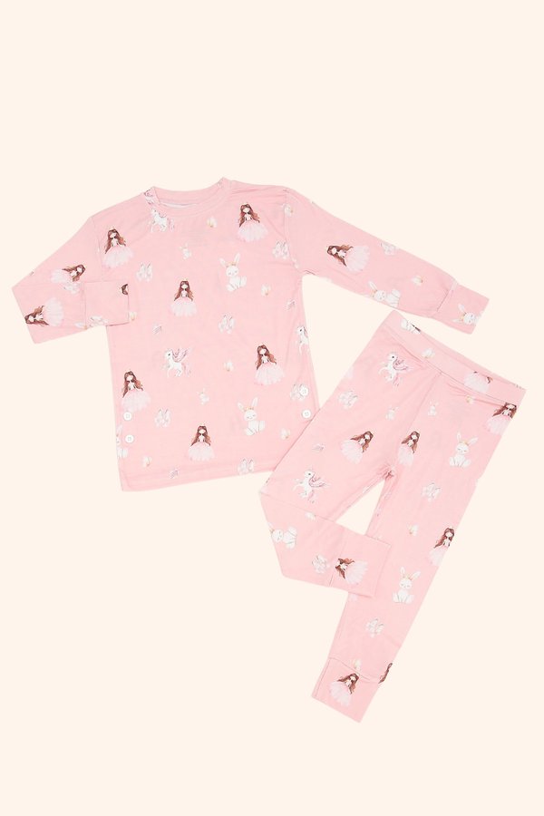 Fairytale Princesses Bamboo Long Sleeve 2 Piece Set +