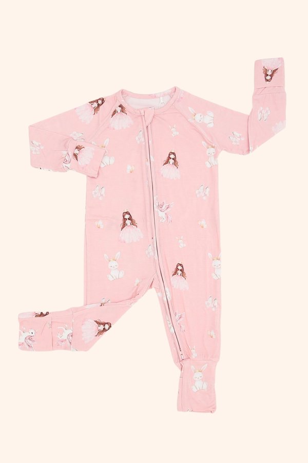 Fairytale Princesses Bamboo Sleepsuit