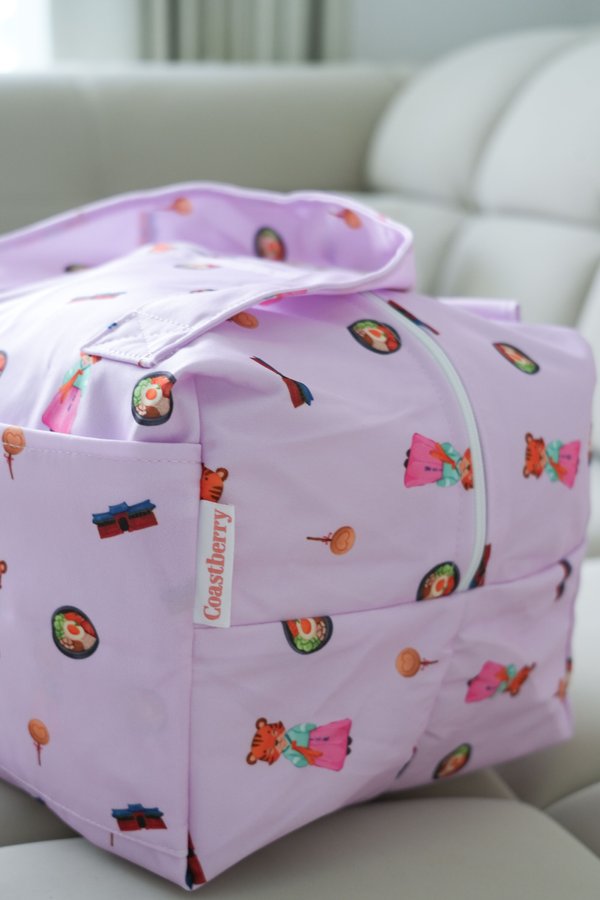 Waterproof Multi-Functional (Travel / Gym / Diaper) Bag in Annyeonghaseyo Korea
