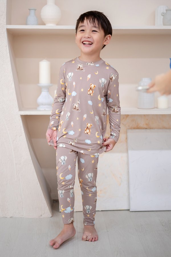 Teddy & Friends Bamboo Long Sleeve 2 Piece Set +