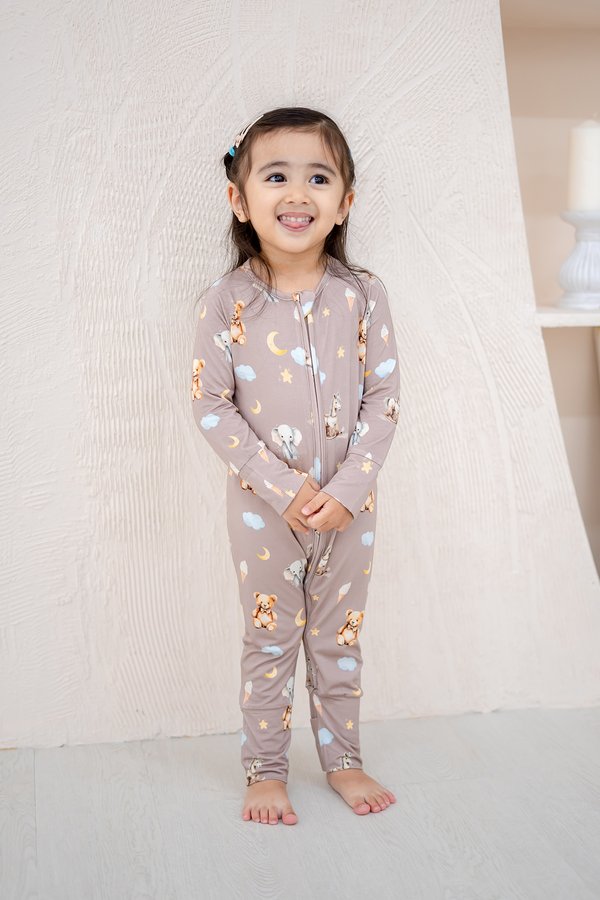 Teddy & Friends Bamboo Sleepsuit