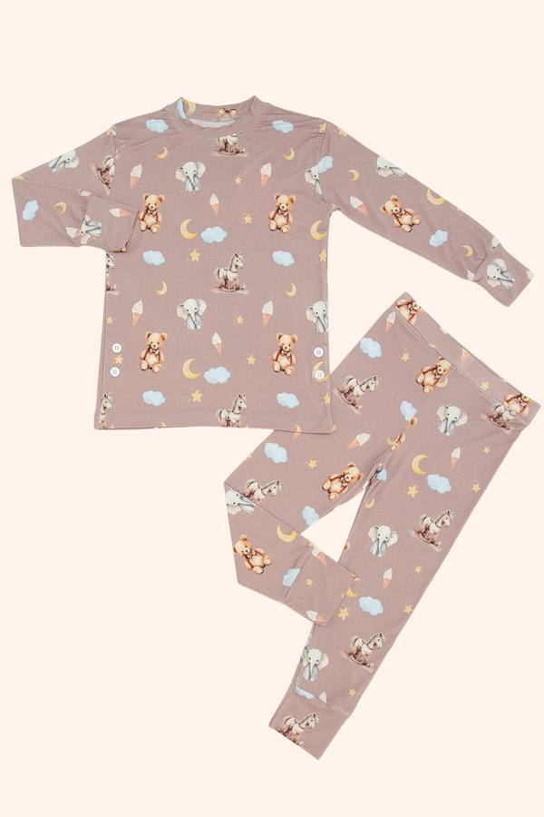 Teddy & Friends Bamboo Long Sleeve 2 Piece Set +