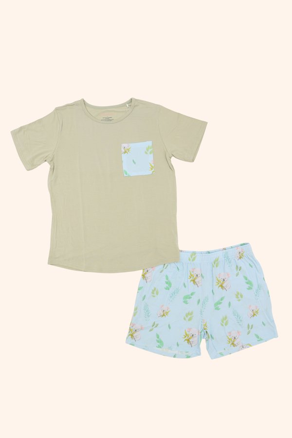 (ADULT) Koala Retreat Bamboo Lounge Wear Set