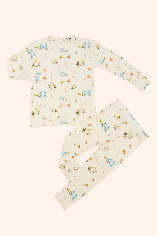 Whistling Birdies Bamboo Long Sleeve 2 Piece Set +