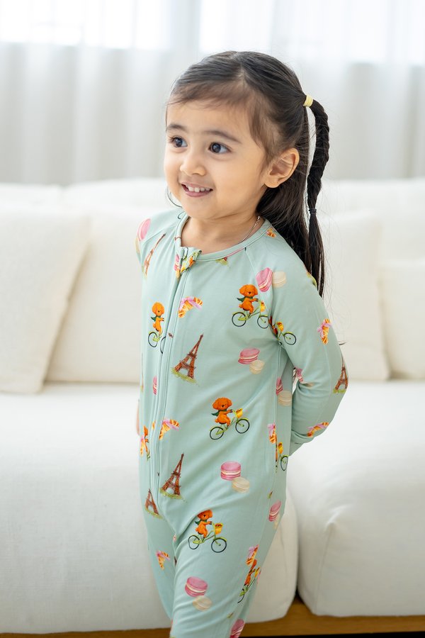 Bonjour Paris Bamboo Sleepsuit