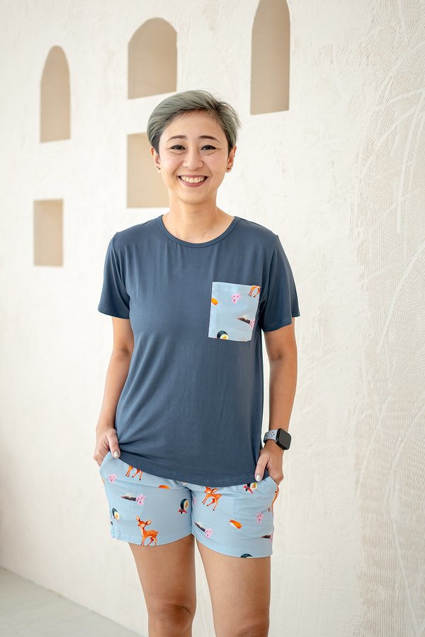 (ADULT) Konnichiwa Japan Bamboo Lounge Wear Set