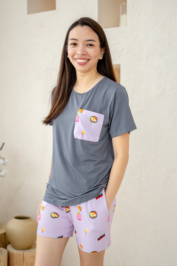 (ADULT) Annyeonghaseyo Korea Bamboo Lounge Wear Set