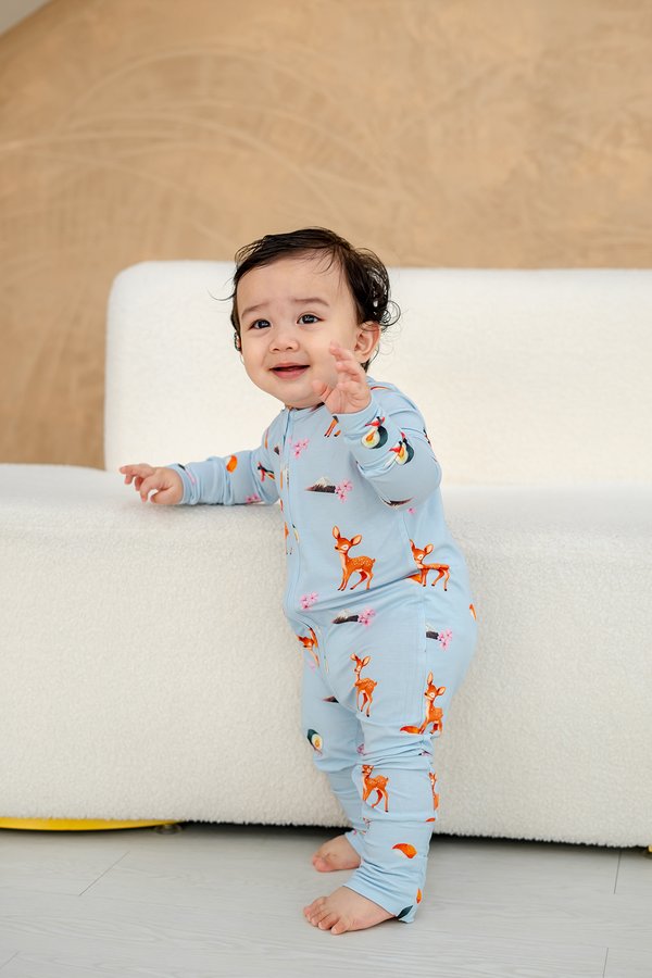 Konnichiwa Japan Bamboo Sleepsuit