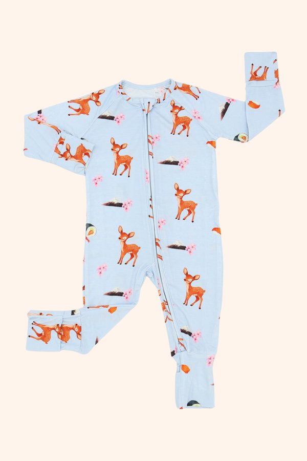 Konnichiwa Japan Bamboo Sleepsuit