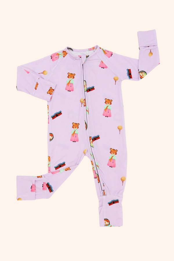 Annyeonghaseyo Korea Bamboo Sleepsuit