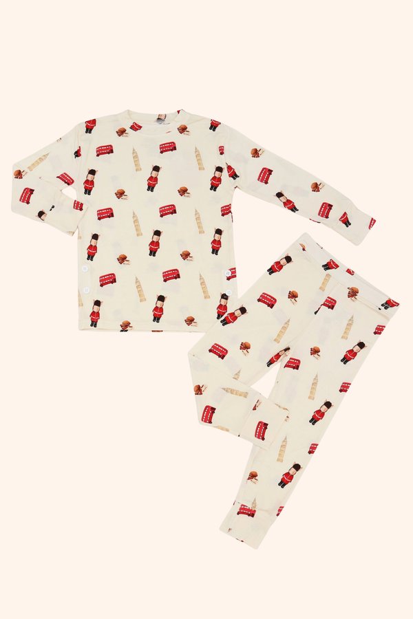 Hello London Bamboo Long Sleeve 2 Piece Set +
