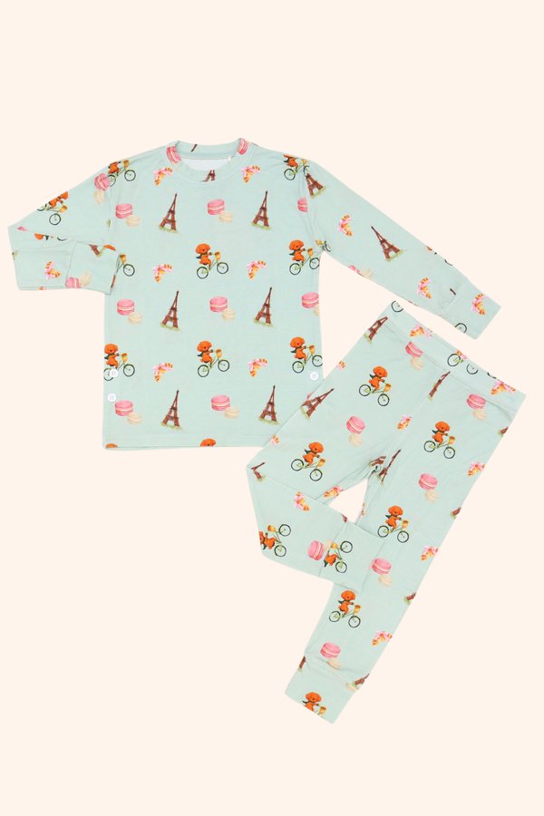 Bonjour Paris Bamboo Long Sleeve 2 Piece Set +