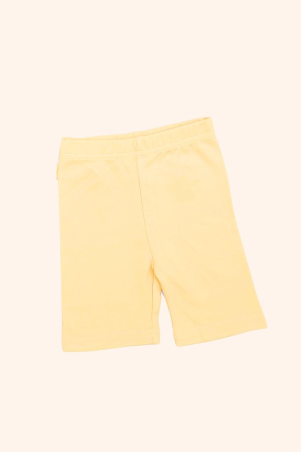 100% Cotton Bike Shorts in Yellow