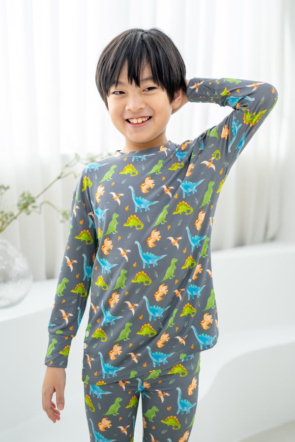 Watercolour Dinosaurs Bamboo Long Sleeve 2 Piece Set +
