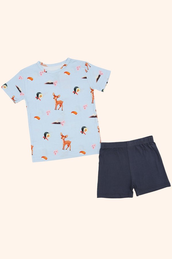 Konnichiwa Japan Bamboo Tee & Shorts Set