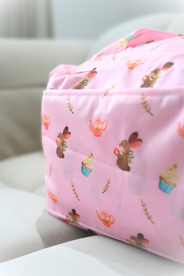 Waterproof Multi-Functional (Travel / Gym / Diaper) Bag in Cupcake Teaparty