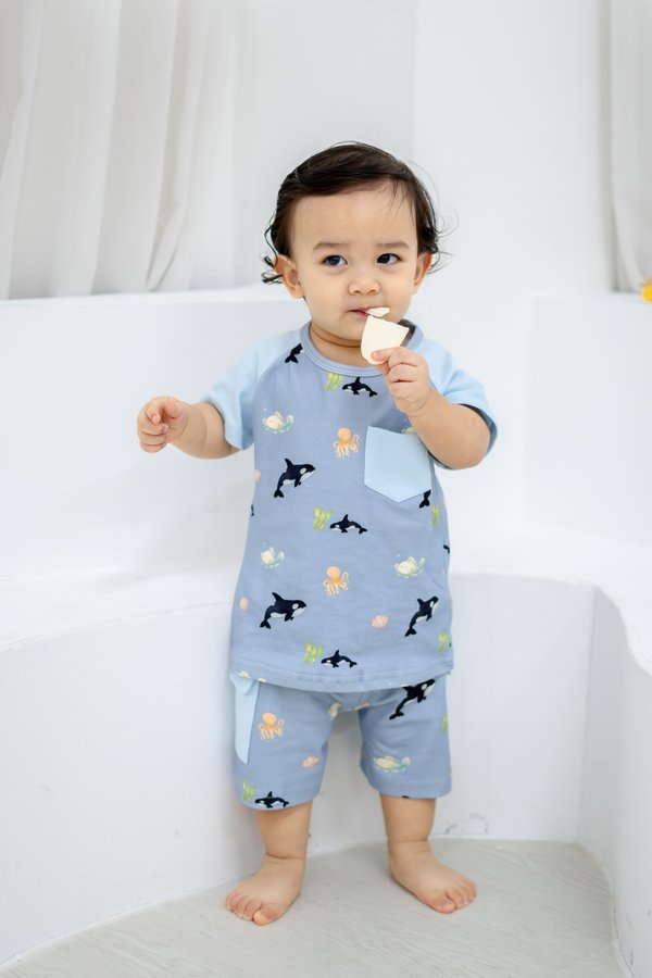Underwater Buddies Cargo Tee & Shorts Set