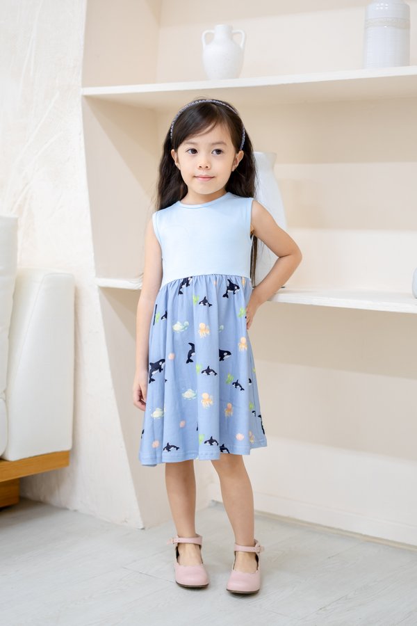 Underwater Buddies Babydoll Dress