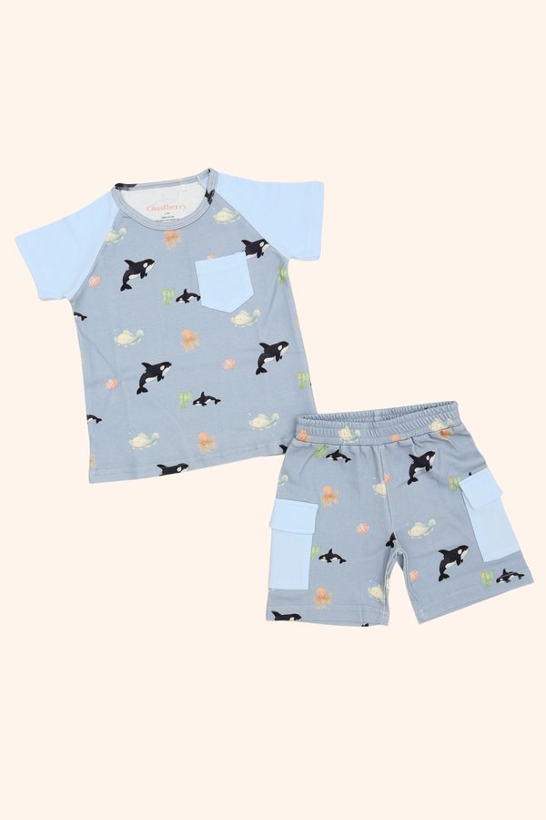 Underwater Buddies Cargo Tee & Shorts Set