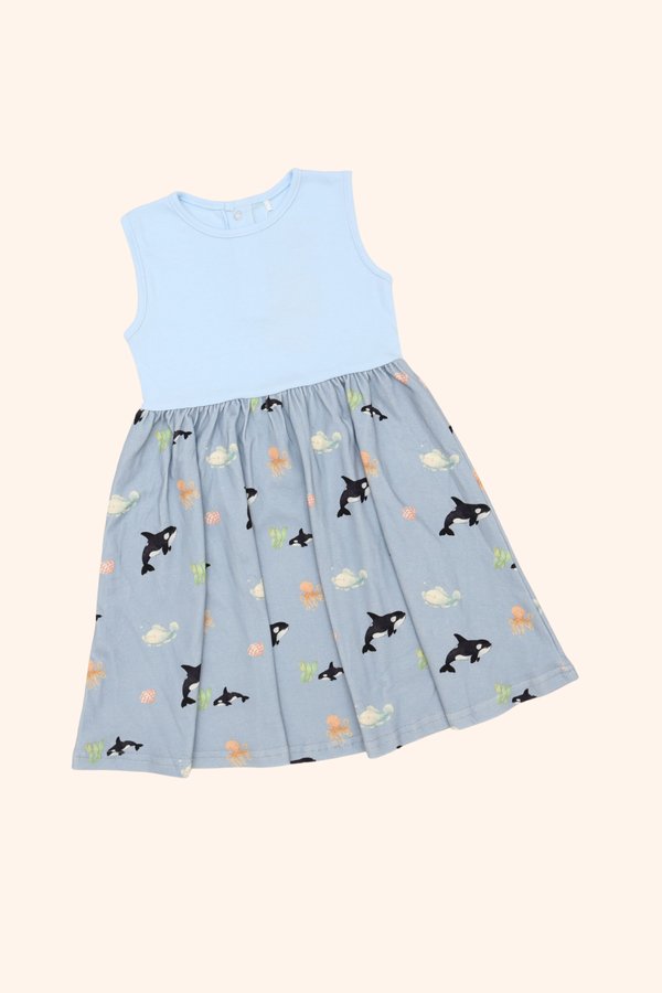 Underwater Buddies Babydoll Dress