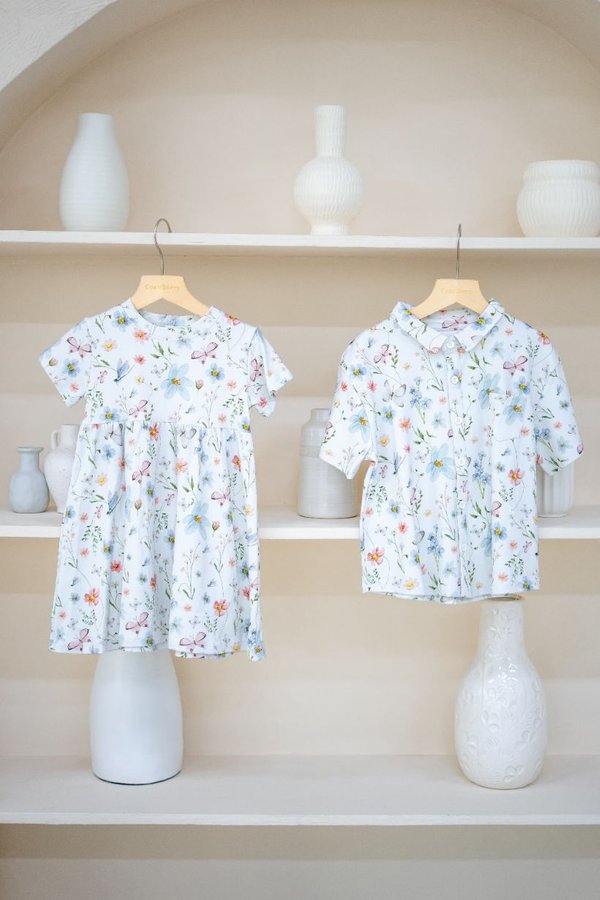 Blush Of Spring Classic Collar Boy Shirt