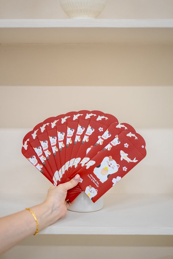 Lucky Kitties Red Packets / Money Envelopes (10 pcs)