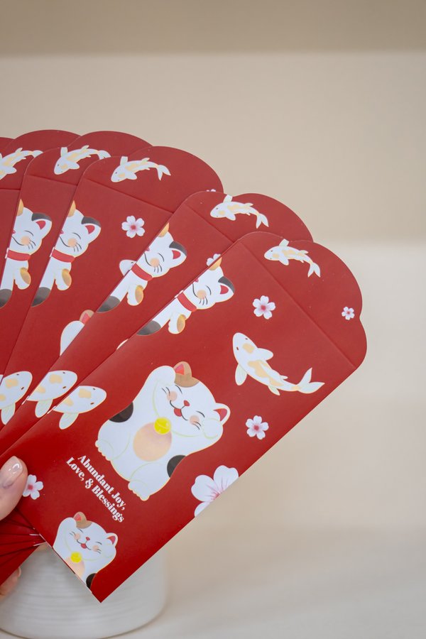 Lucky Kitties Red Packets / Money Envelopes (10 pcs)