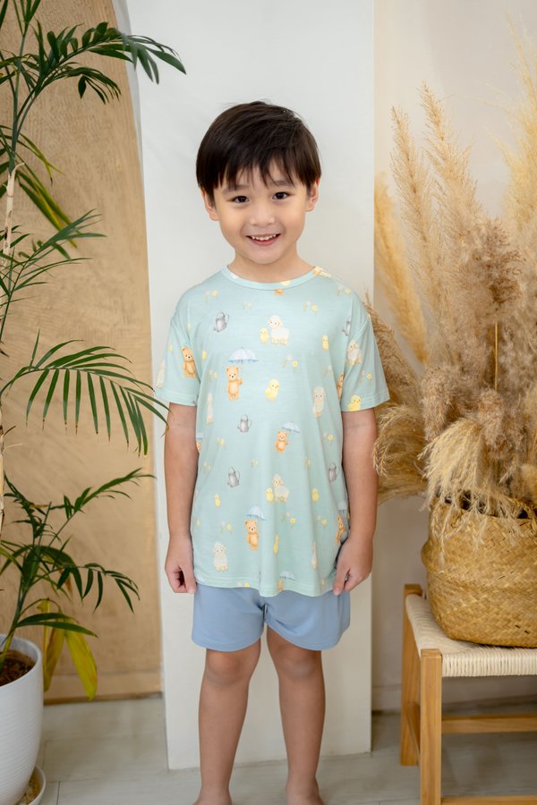Garden Friends Bamboo Tee & Shorts Set