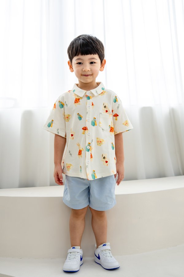 Whimsical Wonderland Classic Collar Boy Shirt