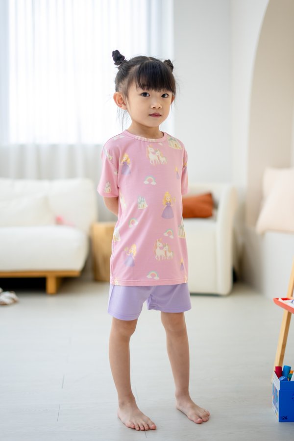 Unicorn Princess Bamboo Tee & Shorts Set