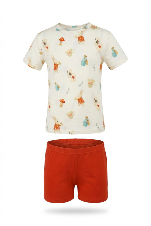 Whimsical Wonderland Bamboo Tee & Shorts Set