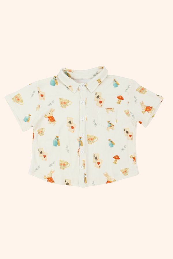Whimsical Wonderland Classic Collar Boy Shirt