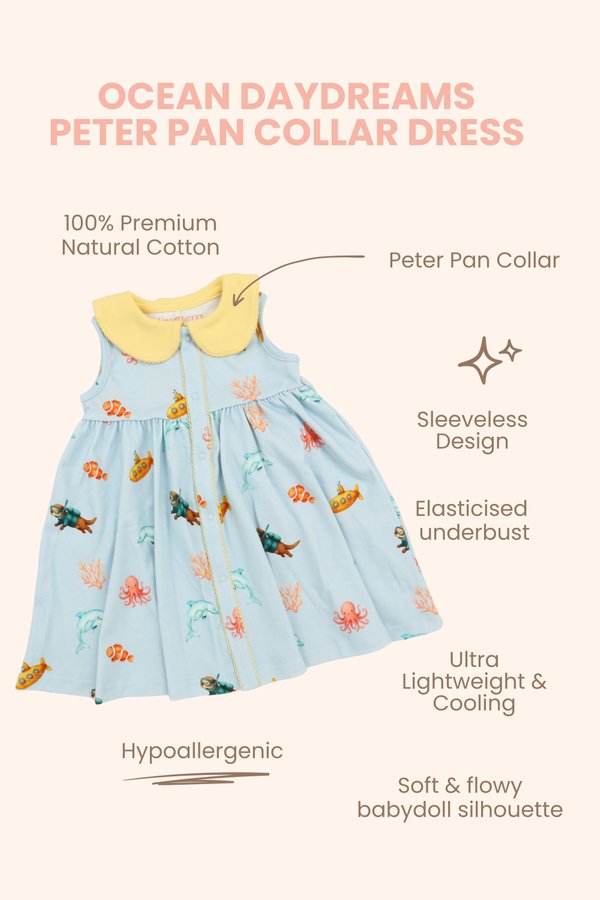 Ocean Daydreams Peter Pan Collar Dress