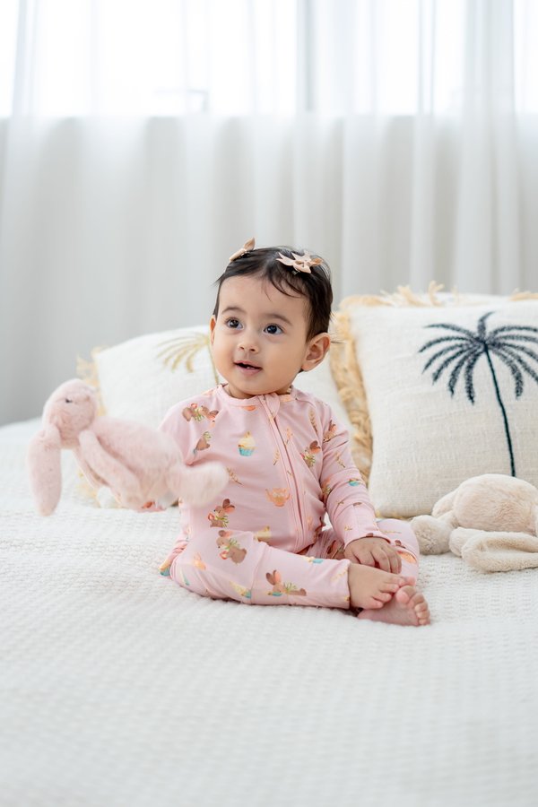 Sweet Princess Bamboo Zipper Sleepsuit Bundle (6M-18M)